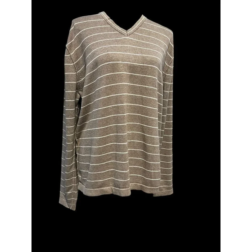 BANANA REPUBLIC MEN LONG SLEEVE SWEATER COTTON WORKATTIRE PREP LG